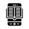 Bookstore App icon, Mobile application vector illustration