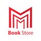 Bookstore logo design, bookshop vector sign, icon, symbol, emblem, logo.