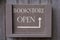 Bookstore open sign
