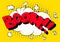 Boom - Comics word. Vector retro abstract comic book speech bubble