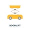 Boom Lift icon. Simple element from construction collection. Creative Boom Lift icon for web design, templates, infographics and