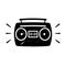 Boombox ghetto blaster grunge icon