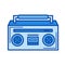 Boombox line icon.