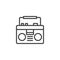 Boombox outline icon