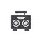 Boombox radio vector icon