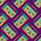 Boombox retro pattern seamless. tape recorder Vector background.