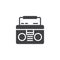 Boombox vector icon