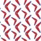 Boomerang seamless pattern