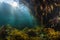booming kelp forest with hundreds of species, including fish, crustaceans and echinoderms