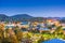 Boone, North Carolina, USA campus and town skyline