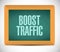 boost traffic board sign illustration design