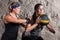 Boot Camp Workout Training with Medicine Ball