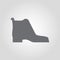 Boot isolated icon, high shoe icon, classic boot icon