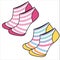 BOOTIE COLOR BLOCK TENNIS SPORTY SOCKS