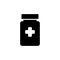 Bootle of drugs isolated icon. vector illustration eps 10. Bootle of medicines outline icon.