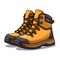 Boots image. Hiking boots image isolated. Vector illustration