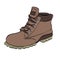 Boots for men Hiking on a white background