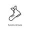 Boots shoes icon from Camping collection.