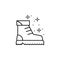 Boots shoes icon. Element of mountaineering icon