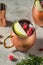 Boozy Cold Apple Cranberry Moscow Mule