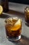Boozy Cold Bourbon Whiskey and Cola