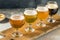 Boozy Cold Refreshing Craft Beer Flight