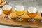 Boozy Cold Refreshing Craft Beer Flight