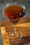 Boozy Cold Rye Manhattan Cocktail