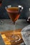 Boozy Cold Rye Manhattan Cocktail