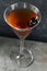 Boozy Cold Rye Manhattan Cocktail