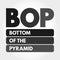 BOP - Bottom of the Pyramid acronym concept