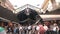 Boqueria Market entrance in Ramblas street, Barcelona, Spain, 10 june 2016