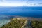 Bora Bora aerial landscape french polynesia from Taha