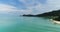 Bora Bora Matira Beach Aerial Footage from French Polynesia Tahiti