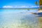 Bora Bora Tropical paradise, Idyllic turquoise beach in French Polynesia, Tahiti