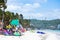 Boracay island, Philippines - January 25: strong wind at Bulabog beach