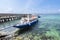 Boracay, Malay, Aklan, Philippines - Small ferry boats docked at Boracay Jetty port