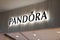 Bordeaux , Aquitaine / France - 01 22 2020 : Pandora logo jewell sign shop jewellery shop international Danish manufacturer