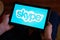 Bordeaux , Aquitaine / France - 03 03 2020 : Skype blue sign logo on application screen tablet computer app messenger