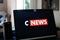 Bordeaux , Aquitaine / France - 03 30 2020 : cnews sign logo c news laptop computer screen 24-hour rolling information
