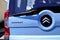 Bordeaux , Aquitaine / France - 05 10 2020 : citroen small utility car vehicle logo sign citroÃ«n on rear blue van