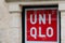 Bordeaux , Aquitaine / France - 05 10 2020 : Uniqlo logo sign store clothing shop front Japanese casual wear designer