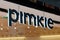 Bordeaux , Aquitaine / France - 09 23 2019 : Pimkie logo store French chain shop provides clothing accessories footwear  women