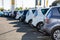 Bordeaux , Aquitaine / France - 10 02 2020 : Renault car parking second hands exposed on outdoor park car used dealership with