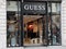 Bordeaux , Aquitaine / France - 10 17 2019 : Guess sign store American upscale clothing line brand logo shop
