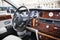 Bordeaux , Aquitaine / France - 11 07 2019 : Rolls Royce Phantom Ghost Luxurious steering wheel dashboard closeup automobile
