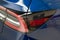 Bordeaux , Aquitaine / France - 11 18 2019 : Tesla Car Taillight rear Automobile electric vehicle ve Tank Concept