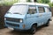 Bordeaux , Aquitaine / France - 11 18 2019 : volkswagen campervan camping car van fourgon combi camper vintage blue westfalia