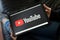 Bordeaux , Aquitaine / France - 11 25 2019 : YouTube logo tablet screen world popular online video-sharing website