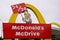 Bordeaux , Aquitaine / France - 11 30 2019 : McDonalds mc drive large store logo Sign vintage American hamburger fast food